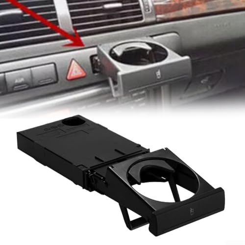 Portavasos delantero para salpicadero 4B0862534D compatible con C5 1998-2005, 1998-2005, 1998-2002, B6 1998-2002 interior de coche de plástico directo