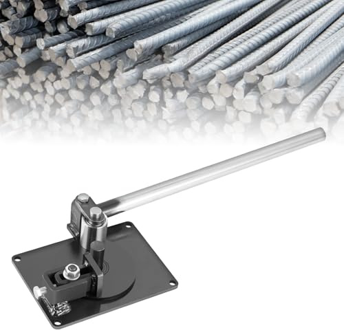 BRGD Cintreuse Manuelle de Barre en Acier de 1mm à 16mm, Outil de Cintrage de Barres D'armature pour Traitement sur Site, Décoration Intérieure et Construction de Ponts