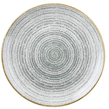 Churchill Homespun -Coupe Plate Teller- Durchmesser: Ø26,0cm, Farbe wählbar (Charcoal Black) (Stone Grey)