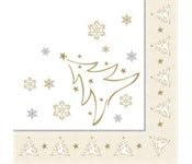 PAPSTAR Weihnachts-Motivservietten 'X-Mas Elegance', gold