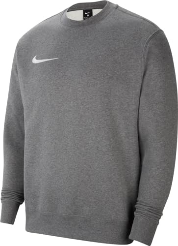 Nike Herren M Nk Flc Park20 Crew Sweatshirt, Charcoal Heathr/White, 3XL EU