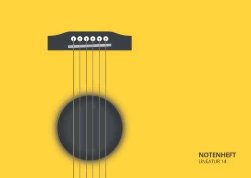 Notenheft A5 quer, 40 Seiten, Softcover, 6 Notenzeilen pro Seite: Blanko Musikheft für Anfänger und Fortgeschrittene (Reinweißes Papier / Musik / Lernheft / Schreibheft / Blanko)