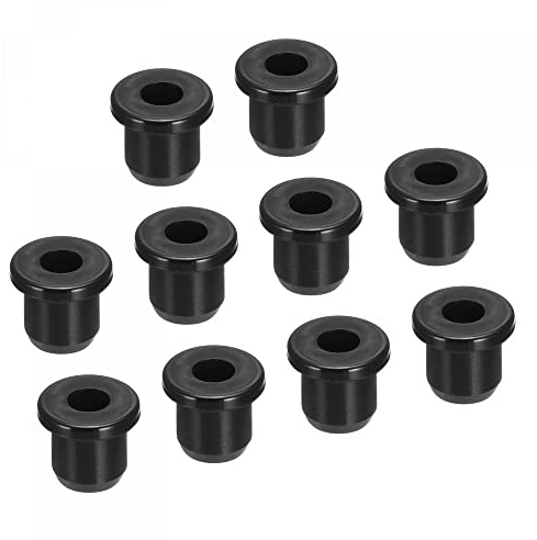 sourcing map 20 Stück Gummitülle Halterung Durchmesser 5/16 (8mm) Runde | T-Typ für Kabel Organisieren und Schützen