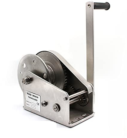 BEKORE Electric Chain Hoist Manual Hoist 304 Stainless Steel Two-way Self-locking Hand Winch 1200 Pounds 1800 Pounds Manual Tractor Stainless Steel Winch Electric Hoist Scaffold