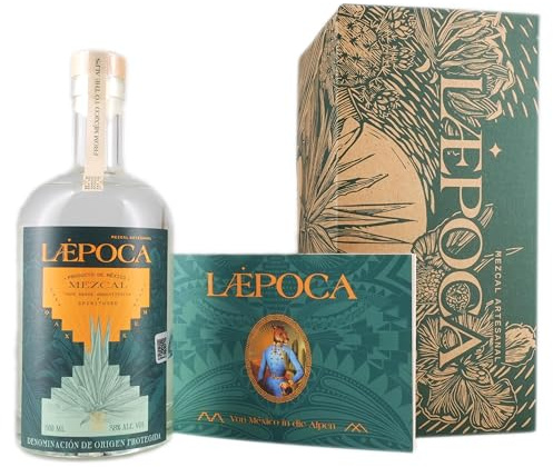 LÆPOCA | Mezcal of the Year 2023 & IWSC Prämiert | Von Mexiko in die Alpen | Mezcal, der attraktive Bruder eines exklusiven Tequilas | Handgefertigt | Espadín & Joven & Artesanal | 500ml & 38% vol.
