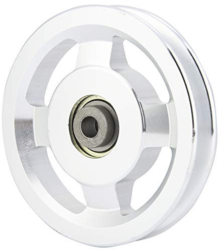 Umlenkrolle mit Kugellager 115mm 90mm Aluminium Hub Schwerlastlager Riemenscheibe Radkabel Fitness Training Gym-Ausrüstung for Klettern Campingrolle (Color : 115mm)
