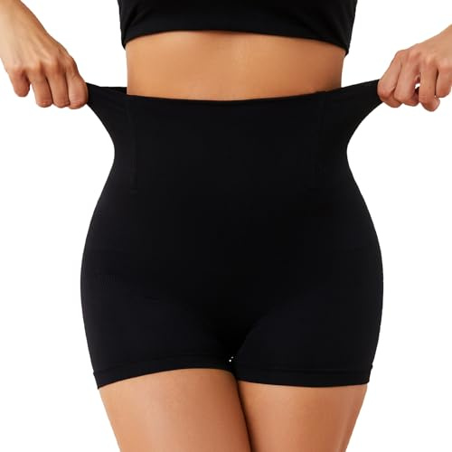 SURE YOU LIKE Bauchweg Unterhose Damen Figurenformend Miederpants Miederhose Shapewear Hohe Taille Butt Lifter Body Shaper,Schwarz 1 pcs,XXXL=EU(44-46)