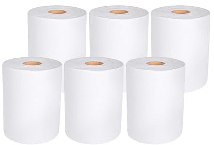 Restaurantware-Paper Towel Roll 600' x 1 Roll Long Paper Towel 8 Wide Hand Towel Roll 1 Ply Universal Dispenser 2 Core Hardwound High Absorbency Everyday Use For Commercial Washroom White