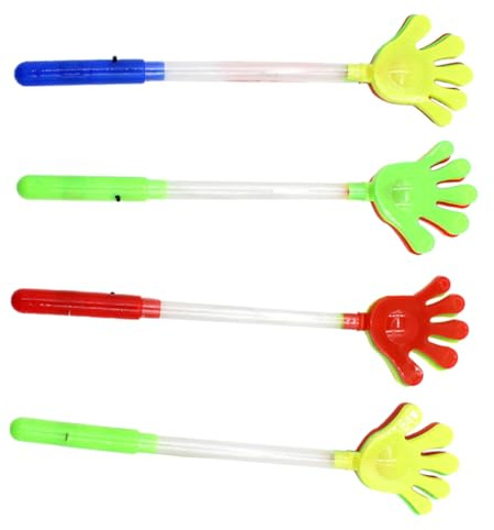 POPETPOP 8 Pcs Clap De Main Lumineux Accessoire D'Encouragement Jouet De Clap De Main Lumineux Clap De Main en Plastique Clap De Main Drôle Fourniture De Fête Jouet De Clap De Main Festif
