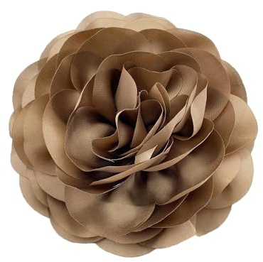 130mm Grande Broche Délicate En Forme De Camélia Faite à La Main En Tissu Avec Fleur De Rose Pour Fête De Mariage Danse Robe Costume Cérémonie Vêtements Accessoires Cadeaux