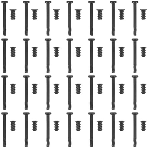 DOITOOL Pc Schrauben Set, 60 Teilige Pc Gehäuse Schrauben Kit, Gehäuseventilator, Ventilatorschrauben Screws Heizkörperschrauben, 60 Stück Flachgehäuse Lüfterschraube Computer
