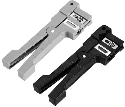 QUARKZMAN Cable Pelacable Cortador Herramienta 45-162 y 45-165 Estándar Cable Pelacable Fibra Óptica Cable Pelacables Crimpadora 1 Juego