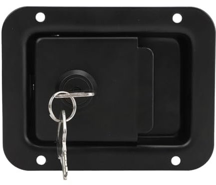 Lucchetto per porta furgone, rimorchio auto, in acciaio inox, 5 x 4 pollici, serratura robusta con 2 chiavi, alta sicurezza, antiruggine, per auto incorporati per camion