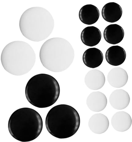Yardwe 360 Filigrane Go Schachfiguren Aus Langlebigem Bruchfestem Material Kompakte Spielsteine Für Klassisches Go Brettspiel Schwarz Weiß Satz Für Familienspiele