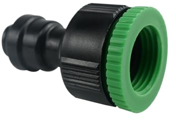 Adaptador de conector de manguera de entrada de agua rápida for jardín, hembra BSP de 1/2'' y 3/4'', for sistema de nebulización de 6 mm u 8 mm.(6mm)