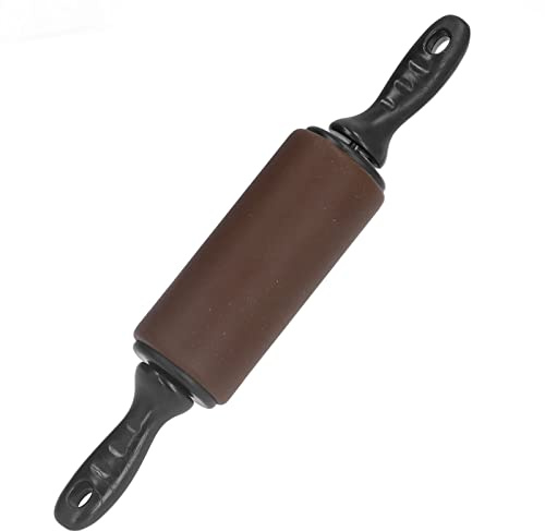 LOCADENCE Mattarello Antiaderente 1,8 X 9,7 Pollici, Mattarello Forno con Manici per Negozi di Dolci, Ristoranti, Pane, Biscotti