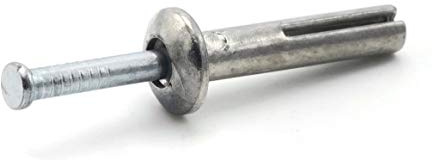 Hammer Drive Pin Anchors in Zinc Plated Steel - 3/16 x 7/8 Qty-250