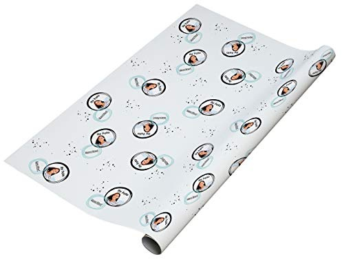 Herz & Heim® Foto Geschenkpapier mit Ihren Lieblingsfoto und einem Wunschtext bedruckt - großartige Geschenkverpackung zu jedem Anlass