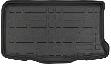 J&J AUTOMOTIVE | Tapis De Coffre sur Mesure pour 500 2007-2015 Noir Antidérapant Bord Haut Toutes Saisons Adapté Animaux de Compagnie