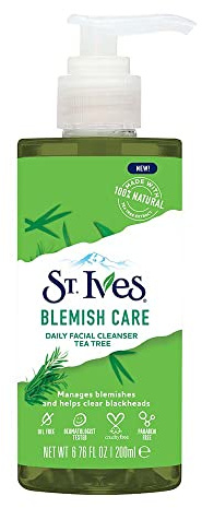 St Ives 200ml Daily Facial Cleanser Blemish Care Tea Tree