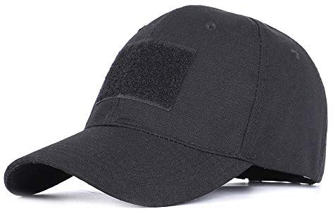 Herren Kappe Hut Neue Hochwertige Camouflage Baseball Cap Frauen Männer Snapback Hut Frühling Outdoor Army Cap Verstellbare Militärhüte-Schwarz