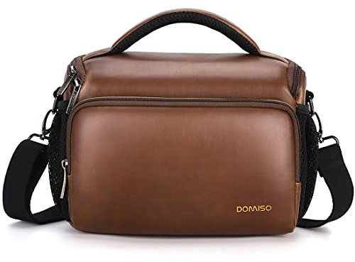 DOMISO SLR DSLR Kameratasche Wasserdicht Fototasche, Braun