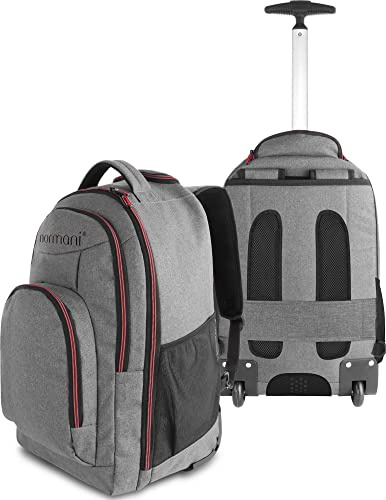 normani Rucksack mit Trolleyfunktion - 30 Liter Volumen Rucksacktrolley zum ziehen mit Laptopfach für Schule, Uni, Reisen, Ausflüge oder Einkaufen