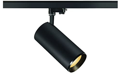 SLV 3 Phasen System Leuchte NUMINOS® XL / LED 3-Phasen-Strahler, Spot, Decken-Strahler, Decken-Leuchte, Schienensystem, Innen-Beleuchtung / 2700K 36W 3250lm schwarz dimmbar 36Grad