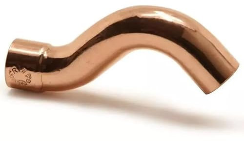 BESCO Überspringbogen aus Kupfer - Pressfitting Kupfer Hochdruckfest - Lötfitting Kupfermuffen Resistent Gegen Hohe Temperaturen - DVGW geprüft - 18mm (Obejście 1k 18)