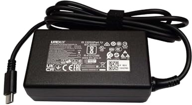 TECHNOLOGYVS 65W LITEON USB-C LAPTOP ADAPTER FOR LENOVO DLX65YLC3A SA10M13945 PA-1650-46 AC MAINS POWER CHARGER TYPE-C