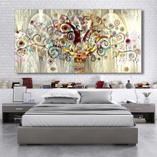 Amore Design L'Albero della Vita - Gustav Klimt - 100 x 50 cm - Stampa su tela canvas