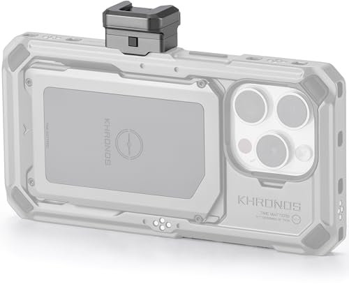 Tilta Khronos Release Adapter Compatible with iPhone 15 Pro/Pro Max (Space Gray, Cold Shoe)