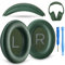 AHG Accessory House Global Replacement QC Ear Pad and Headband Pad Kit Cushion. Compatible with Bose QuietComfort (2023) QC45 QC35 QC35 II Wireless Noise Cancelling Headphones (Cypress Green) Easy DIY