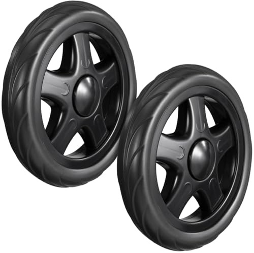 JECOMPRIS Shopping Trolley Replacement Wheels Grocery Cart Wheels Replacement for Shopping Trolley Laundry Cart Wheels Rolling Caster Wheel for Stair Climbing 2 Pack