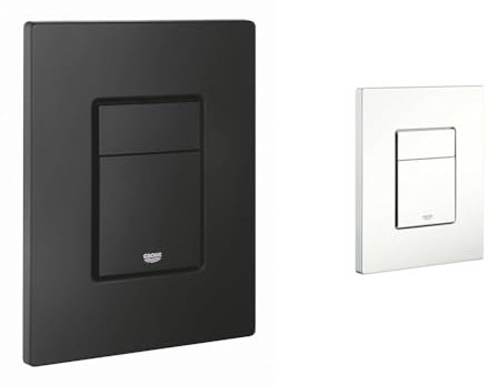 GROHE Plaque de commande double boutons WC pour toilette suspendu, double boutons WC interrompables & 38732Sh0 Plaque de Commande WC Skate Cosmopolitan, Blanc (Import Allemagne)