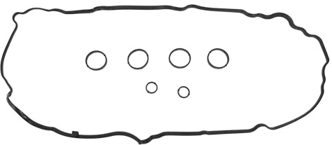 INFINAUTO Guarnizione Coperchio Valvole, Guarnizione Coperchio Testata Valvola con Guarnizione Candele No.11127567877 per Mini Cooper Base, S 1.6L 2007 Nero, 1 Set.