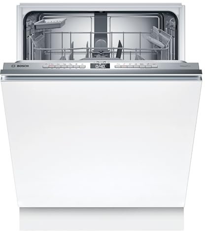 Bosch SMV4EBX28E, Serie 4, Smarter Geschirrspüler Vollintegriert 60 cm, Besteckkorb, Spülmaschine Made in Germany, besonders leise, Extra Trocknen, SpeedPerfect+, Programmassistent, Efficient Dry