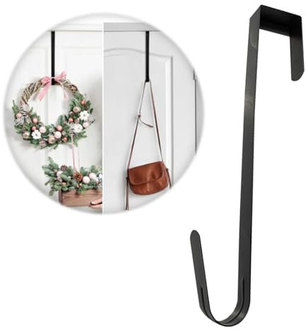 AYNKH Noël guirlande métallique crochet porte guirlande crochet porte forte métal crochet porte d'entrée décorations de Noël, idéal pour accrocher des sacs à vêtements, des chapeaux et des écharpes