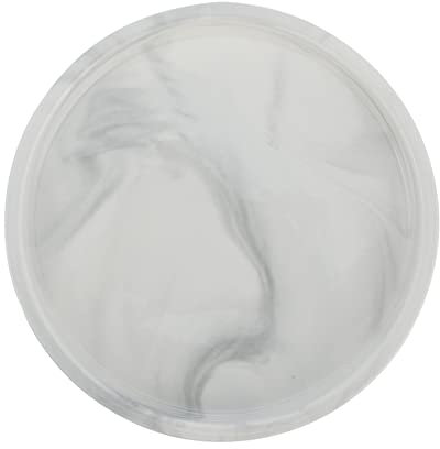 Healvian Plateau Nordique En Céramique Marbrée, Assiette De Rangement Pour Bijoux Et Accessoires, Décoration Maison, Petit Plateau Gris 18 Cm, Rangement Salle De Bain Et Bureau