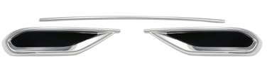 Auspuffblende Rahmen Diffusor Stoßstangenleiste für VW Tiguan 2 ab 2020 Allspace
