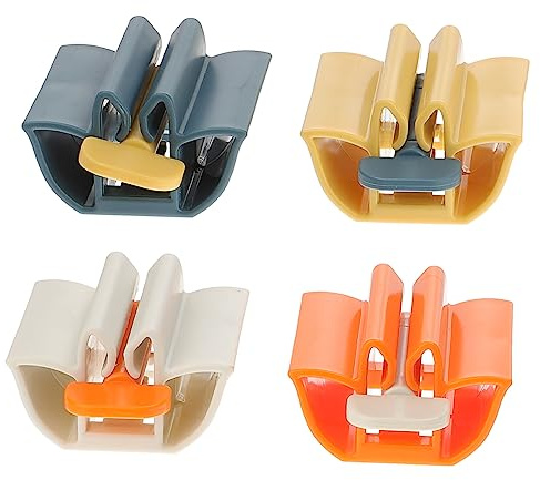 PERSELOSO Toothpaste Dispenser Squeezer 4pcs Set Bathroom Toothpaste Tube Squeezer Practical Manual for Family Travel Use