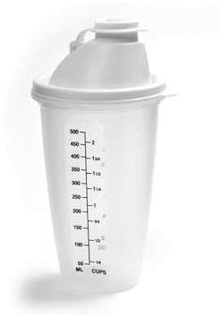Norpro Measure Mix Salad Dressing Drink Shaker 2 Cups w/Mixing Blade(3-Pack)