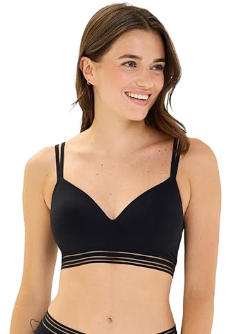 Billet Doux Zen Light Soutien Gorge Brassière Coques sans Armature, Noir, 42/44 Femme