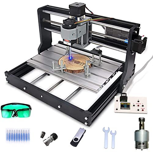 2 En 1 Machine De Gravure Laser CNC 3018 Pro À 3 Axes Pour Bois Avec Module Laser 5,5W Contrôle GRBL Fraisage CNC Routeur Fraiseuse Pour Bois Plastique Acryliques PVC PCB