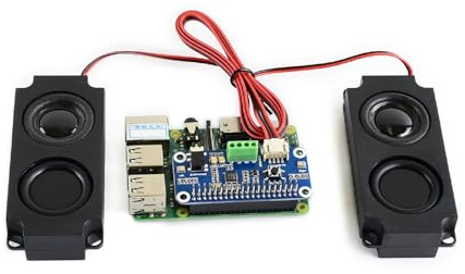 WM8960 Hi-Fi ljudkortshatt kompatibel med Raspberry Pi 5/Pi 4B/3B+/Pi3B/Pi Zero 2W/ Zero W/Zero WH, stöder stereokod/avkodning, spela/spela in, driver direkt högtalare för att spela musik