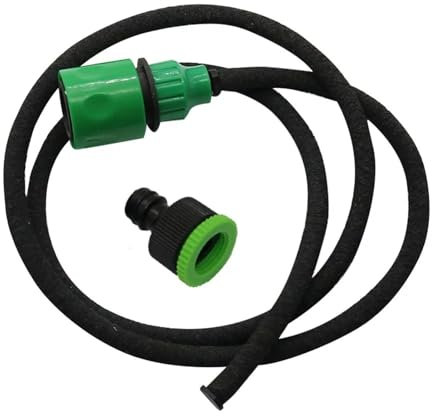 Kit tubo flessibile da 10 m Tubo da acqua poroso permeabile da 4/9 mm Giardino Agricoltura Fattoria Frutteto Irrigazione a goccia Tubi con perdite