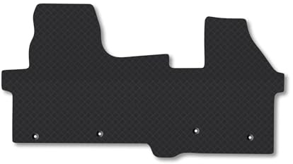 Ford Transit (2024+) [Automatic] [3 Front Seats - Dual Passenger Bench Model] Rubber Van Mats Accessories Tailored Fit Compatible Accessory Waterproof Non-Slip Car Mats Full Coverage Durable