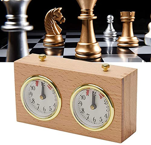 Reloj de ajedrez internacional, temporizador analógico profesional para cuenta regresiva, no necesita pilas