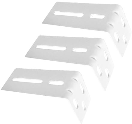 ACRIMO Juego de 3 Soportes para Instalación en Pared del Kit Riel de Cortina Motorizado Acrimo