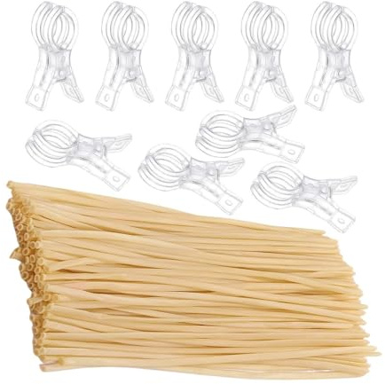 Clips pour arche à ballon,8,99 x 2,54 cm liens transparents de cadre de guirlande,Clips robustes à ressort de - Pour jardin, fête, graduation, photo, piscine, mobilier, bricolage, bâche, banderole
